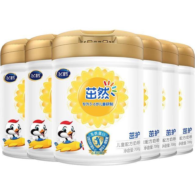 FIRMUS 飞鹤 茁然茁护 儿童配方牛奶粉 4段 700g*6罐