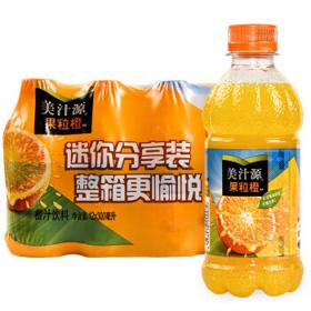 可口可乐 美汁源300mlx12瓶果味饮料果粒橙橙汁果汁饮品整箱装