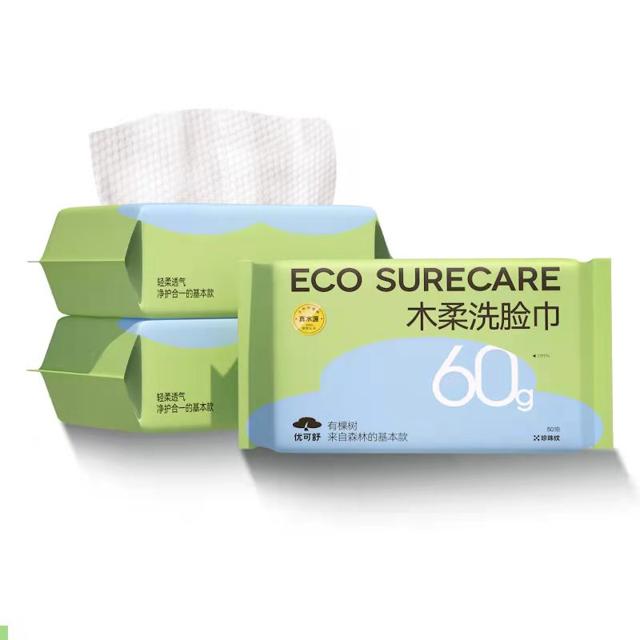 优可舒木柔巾洗脸巾50抽*3