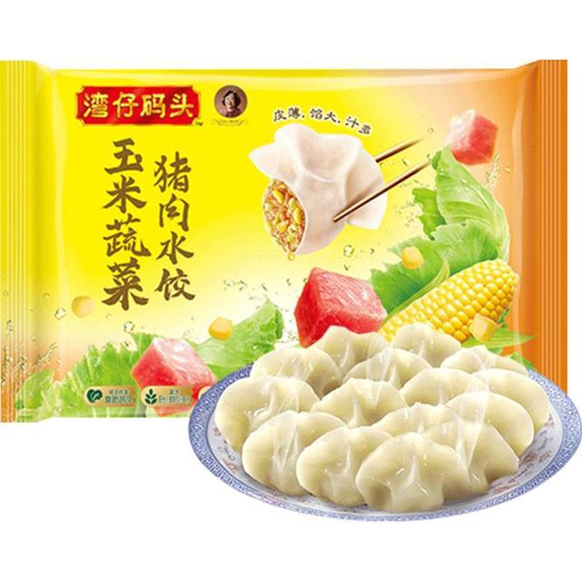 88VIP：湾仔码头 玉米蔬菜猪肉水饺 720g