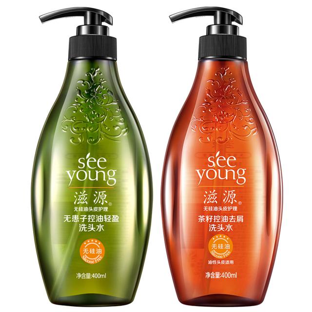 滋源旗舰店无患子控油清爽洗发水400ml