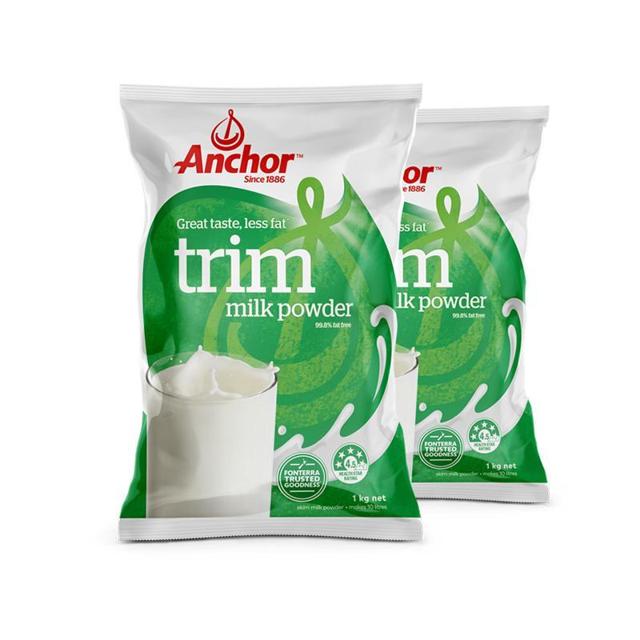 Anchor 安佳 进口脱脂高钙成人奶粉1kg*2