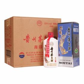 MOUTAI 茅台 颜色系列 青印 酱香型白酒53度 500ml*6瓶 整箱装
