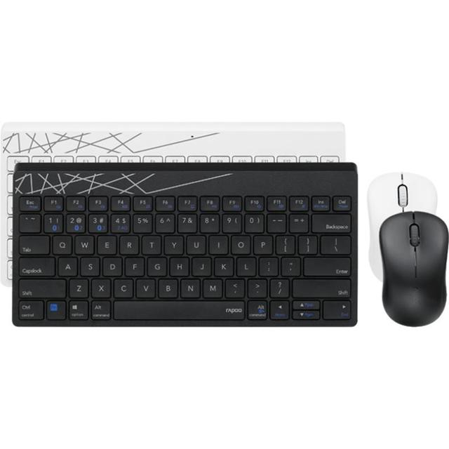 RAPOO 雷柏 X220T/8000GT无线蓝牙键盘鼠标套装办公笔记本小巧便携静音