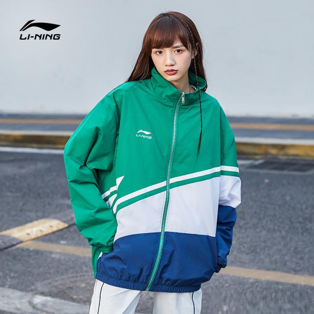 李宁防晒情侣夹克防风外套