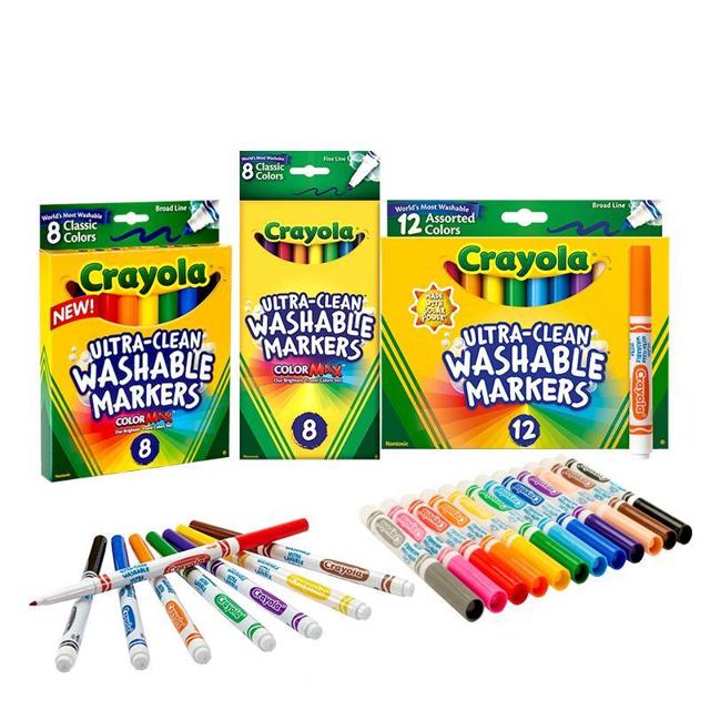 Crayola 绘儿乐 S58-7808 可水洗水彩笔 8色装 多款可选