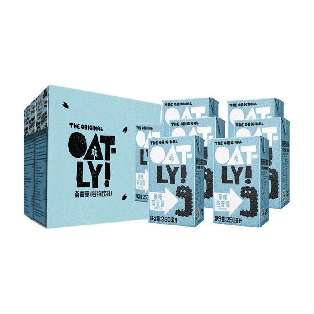 88VIP：OATLY 噢麦力 燕麦奶 原味低脂 250ML*6瓶