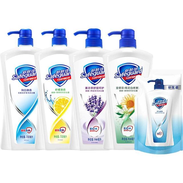 Safeguard 舒肤佳 沐浴露纯白柠檬薰衣草金银花持久留香