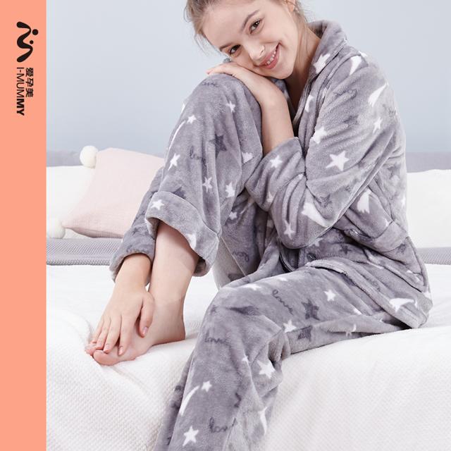 imummy 品牌 孕妇哺乳睡衣