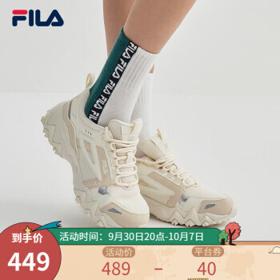FILA 斐乐 Oakmont 征峰者 女子休闲运动鞋 F12W031111F-SA 微白/米色 38