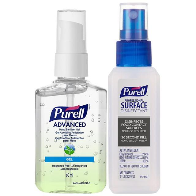 PURELL 普瑞来 免洗洗手液喷雾套装原装进口多用途杀菌随身2件套