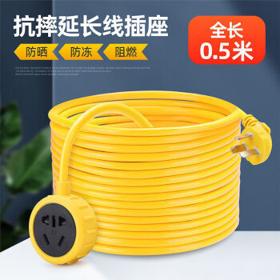 电源线转换器 黄色 小巧型(2500W) 3米
