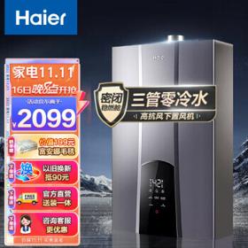 Haier 海尔 JSQ31-16WN3S至臻U1 零冷水燃气热水器 16L