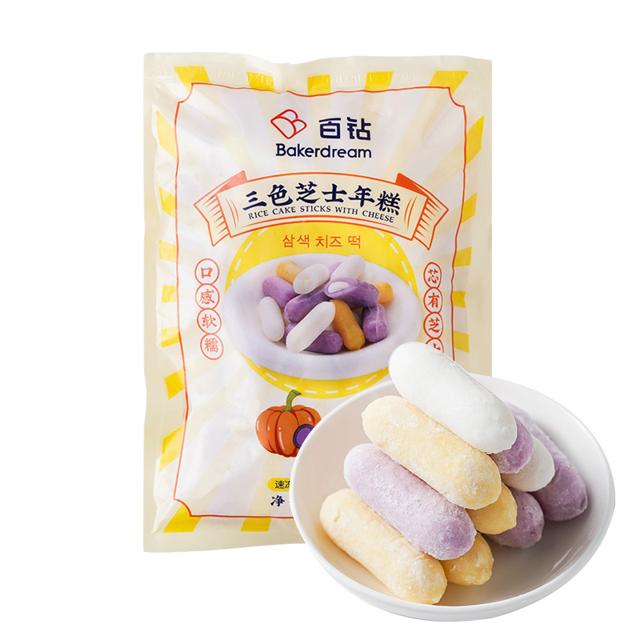 Bakerdream 百钻 三色芝士年糕夹心拉丝年糕 500g