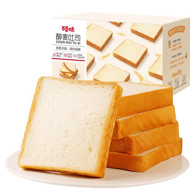 Be&Cheery 百草味 吐司切片面包早餐整箱营养糕点