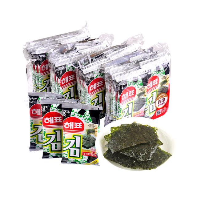 韩国进口海牌菁品即食烤海苔寿司2g*32袋