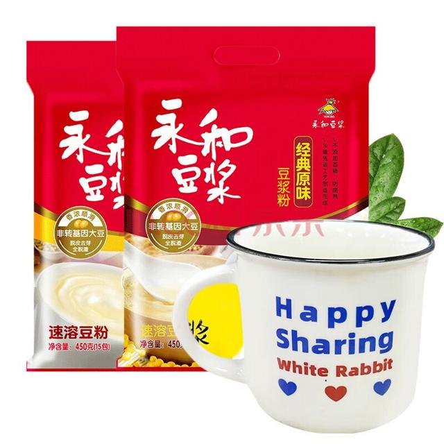 永和经典豆浆450g（15小包）送陶瓷杯一个