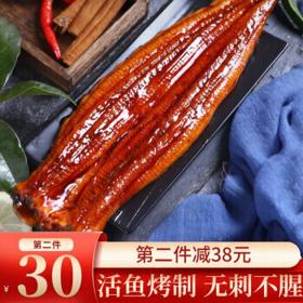 PLUS会员：渔游记 日式蒲烧烤鳗鱼即食 特大号 500g/条