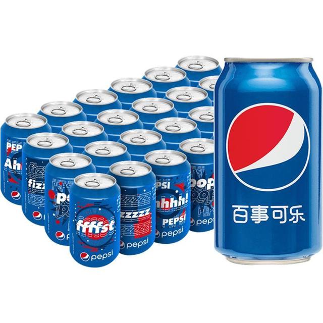 88VIP：pepsi 百事 原味碳酸汽水细长罐 330mL*24罐