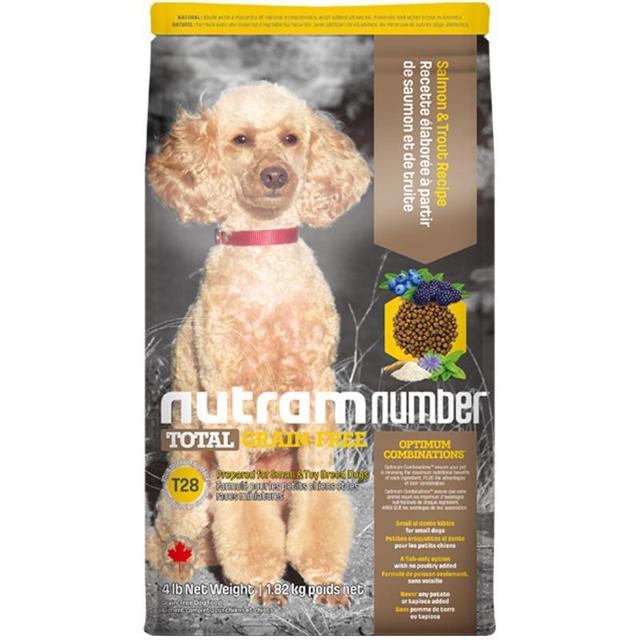 nutram 纽顿 加拿大进口T28纽顿狗粮幼犬成犬通用型1.82kg全价无谷低敏全犬粮