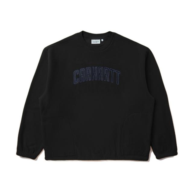 carhartt WIP 圆领卫衣男装秋冬经典LOGO字母布章宽版毛绒222040
