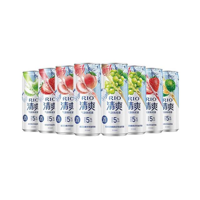 RIO 锐澳 清爽系列5口味8罐330ml*8预调鸡尾酒洋酒