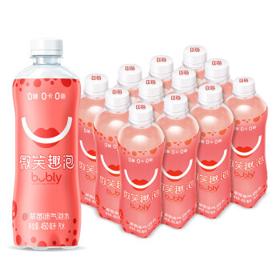PLUS会员：pepsi 百事 草莓味气泡水汽水 450ml*12瓶