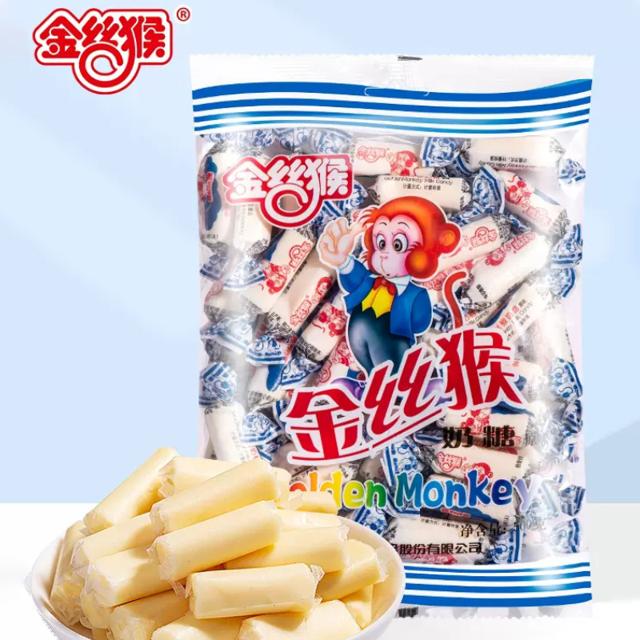 首单1元送奶糖100g 金丝猴圆柱奶糖500g