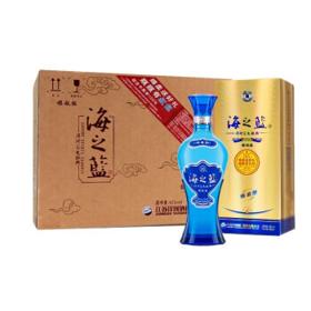 PLUS会员：YANGHE 洋河 海之蓝 蓝色经典 旗舰版 42%vol 浓香型白酒 520ml*6瓶 整箱装