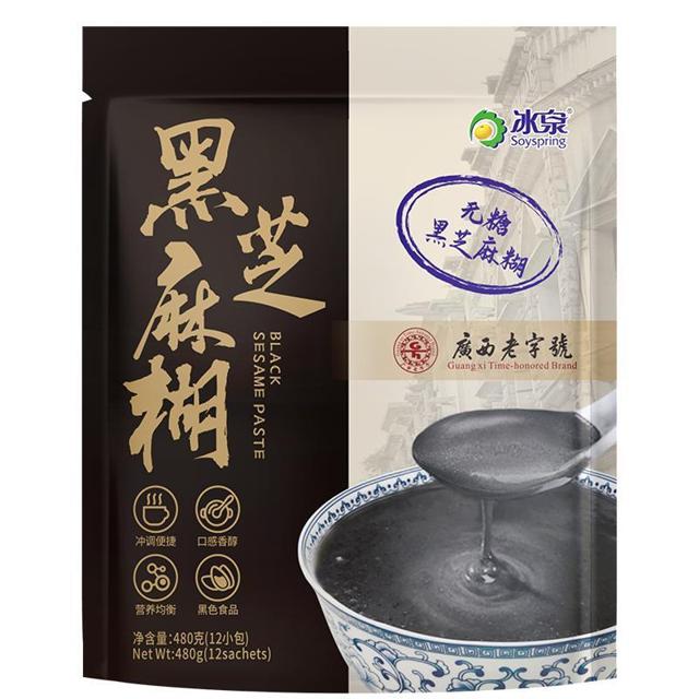 Soyspring 冰泉 无糖黑芝麻糊 480g