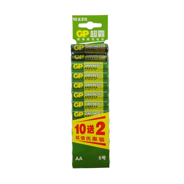 GP 超霸 5号高能碳性电池 10粒