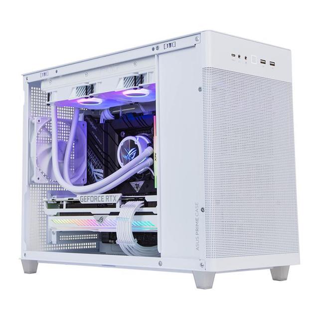 ASUS 华硕 AP201冰立方台式电脑中塔式侧透机箱适配RTX30系显卡/360水冷