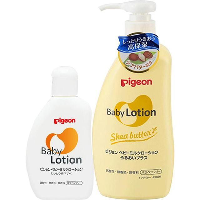 Pigeon 贝亲 日本贝亲Pigeon婴儿母婴乳木果油乳液300ml+润肤乳120ml