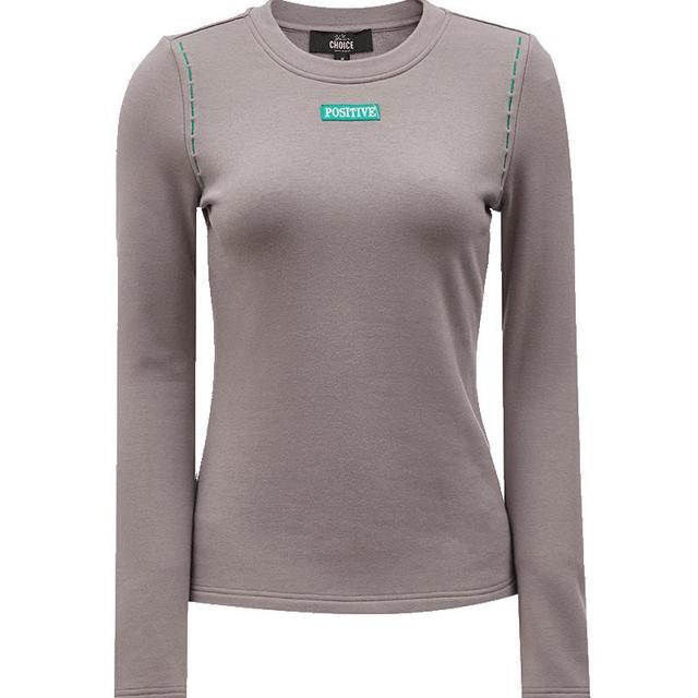VERO MODA T恤2022秋冬新款发热面料潮流撞色修身长袖打底衫女