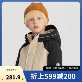 Annil 安奈儿 男童中长款工装棉服