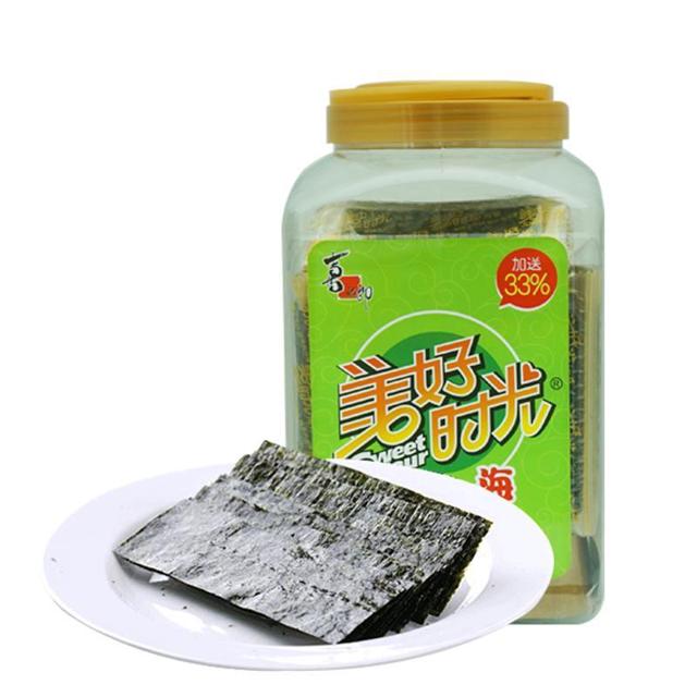 美好 时光 喜之郎美好时光原味海苔片 75g*1桶