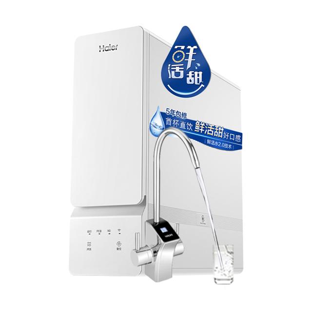 Haier 海尔 净水器家用直饮过滤器厨房滤芯RO反渗透1000G净水机10H99