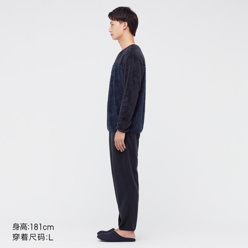 UNIQLO 优衣库 男子摇粒绒睡衣套装 442301