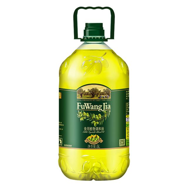 福旺家添加橄榄玉米食用植物调和油5L