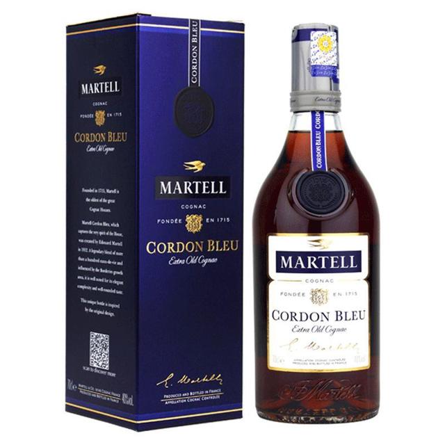 MARTELL 马爹利 蓝带1000ml 干邑白兰地1L MARTELL法国原装进口洋酒 2斤装