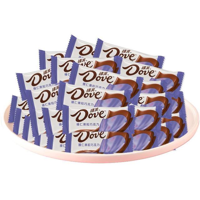 Dove 德芙 榛仁果粒巧克力散糖6g500g*1袋装结婚庆喜糖果伴手礼批发零食