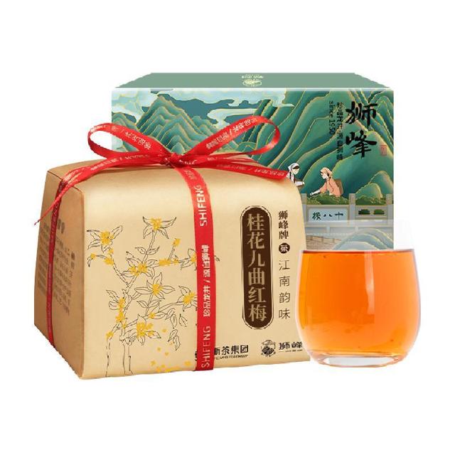 狮峰 2022新茶狮峰牌桂花红茶金秋杭州特产九曲红梅茶叶正宗级浓香150g