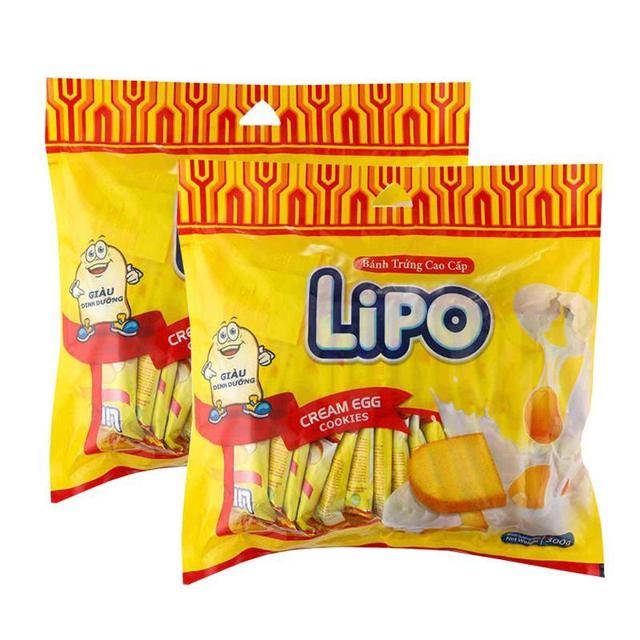 Lipo 进口越南Lipo原味面包干300g*2包饼干糕点零食大礼包送礼早餐年货