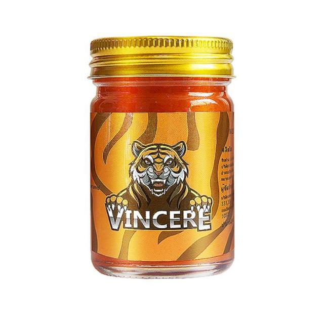 Vincere 泰国VINCERE原装进口金老虎膏腰颈肩背椎肌肉酸痛跌打扭伤活络15g