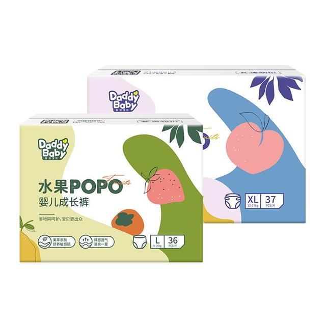 爹地宝贝-水果拉拉裤纸尿裤96片