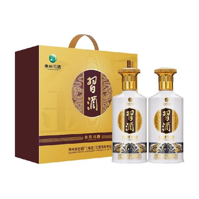 88VIP：XIJIU 习酒 第四代 金质 53%vol 酱香型白酒 500ml*2瓶 双支装