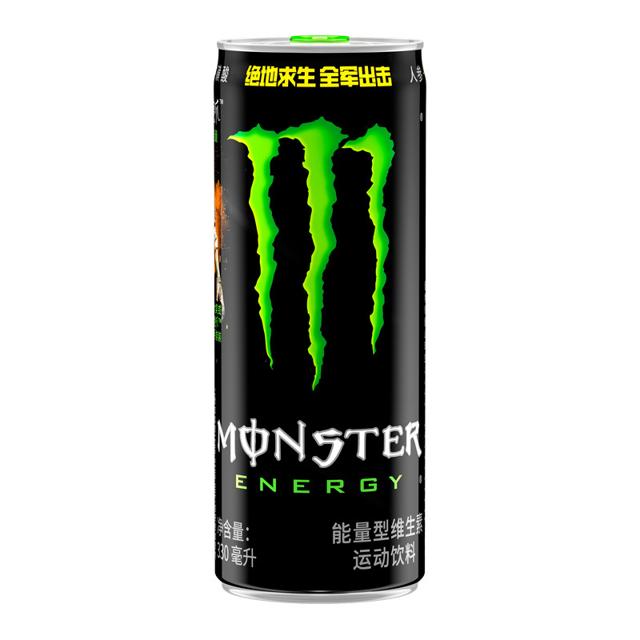 可口可乐 Monster魔爪能量型维生素运动饮料饮品330ml/罐功能