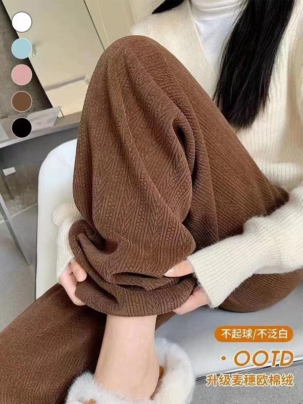 celnoklarv 女士加绒阔腿裤