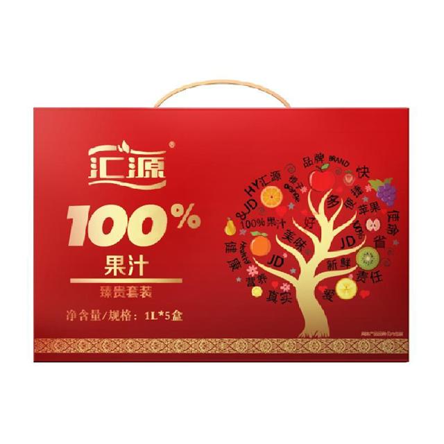 88VIP：汇源 果汁100%臻贵礼盒 1000ml*5盒
