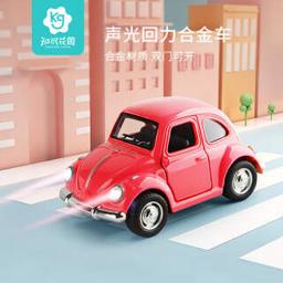 知识花园 甲虫回力合金车 红色